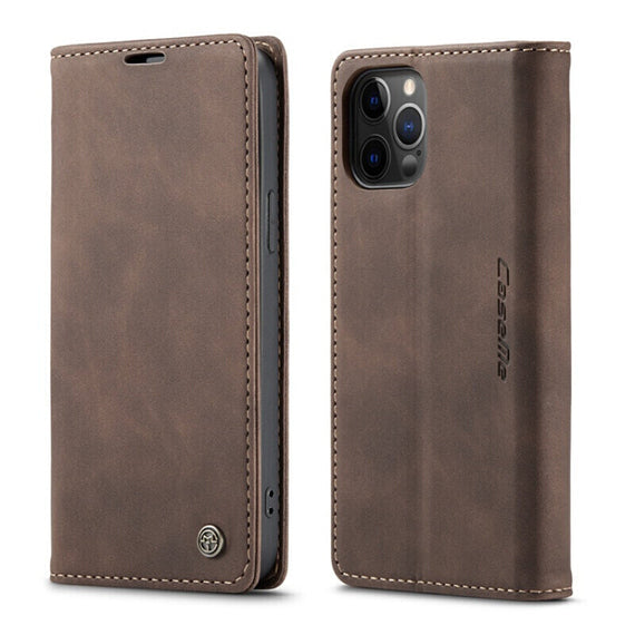 H1104 iPhone 12/13 Pro Max Genuine Leather Mobile Phone Case