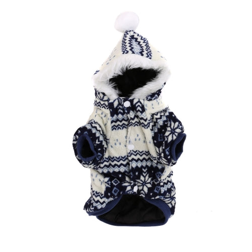 Soft Warm Dog Pet Clothes Apparel Hoodie Hooded Coat for Winter