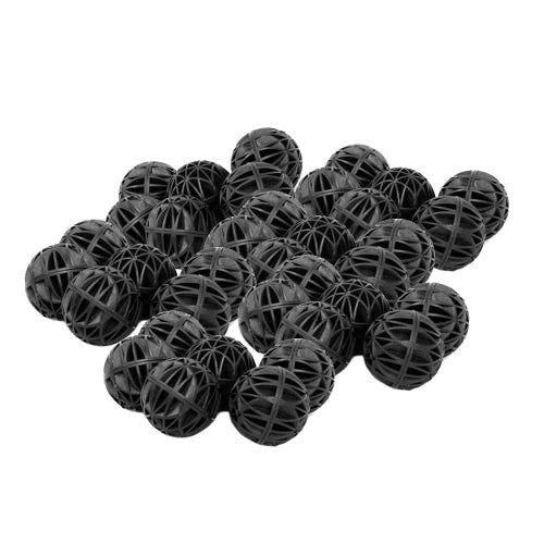 100pcs 18mm biological biols biols aquarium fish tank tank wit/dry canister filter media black