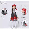 Festnight Cosplay Let's Pretend Pretty Seas Buccaneer Costume Cute Pirate Child Costumes Halloween Kids' Suit