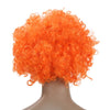 Festnight Adult Colorful Clown Afro Wig Curly Hair Halloween Masquerade Cosplay Costume Football Fans Wig