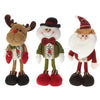 Festnight High-end Lovely Christmas Stuffed Toy Delicate Adorable Standing Santa Clause Reindeer Snowman Xmas Doll Christmas Decoration