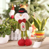 Festnight High-end Lovely Christmas Stuffed Toy Delicate Adorable Standing Santa Clause Reindeer Snowman Xmas Doll Christmas Decoration