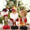 Festnight High-end Lovely Christmas Stuffed Toy Delicate Adorable Standing Santa Clause Reindeer Snowman Xmas Doll Christmas Decoration