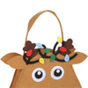 5pcs/set Christmas Candy Bags Gift Wrap Pocekts Bags X'mas Decorations Ornaments--Reindeer