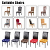 2pcs 3D Printing Spandex Stretchable Dining Chair Seat Covers Ceremony Chair Slipcovers Protectors Wedding Events Decoration--Grey