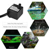 180L/H 2.5W Submersible Water Pump with 4 LED Light Ultra Quiet for Pond Aquarium Fish Tank Tabletop Fountain Hydroponics 4.9ft (1.5m) Power Cord