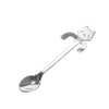 Cute Cat Spoon Long Handle Mini Flatware Coffee Stainless Steel Drinking Seasoning Tools Hanging Up Teaspoon Kitchen Gadget 11.8*1.8 cm Ice Cream Desert Tea Spoons