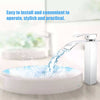 Deck Mounted Square Vessel Bathroom Basin Water Faucet Hot and Cold Crane Basin Tap Waterfall Faucets