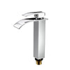 Deck Mounted Square Vessel Bathroom Basin Water Faucet Hot and Cold Crane Basin Tap Waterfall Faucets