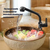 European-style Pull Out Single Connection Bathroom Tap Vertical Installation Rotatable Pull Out Water Faucet