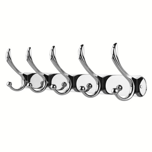 Wall Mounted Hook Rack Coat Hanger Multifunctional Hanging Hook Stainless Steel Hooks Space-saving Coat and Hat Hook