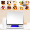 500/0.01g Accurate Kitchen Scale High-precision Jewelry Scale Mini Food Scale Electric Kitchen Scale with Two Trays Kitchen Baking Scale Pocket Scale