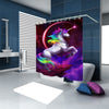 Simulation 3D Colourful Animals Waterproof Shower Curtain Drapes of Bathroom Toilet with Hooks