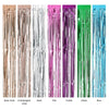 92 * 245cm Metallic Foil Fringe Curtain