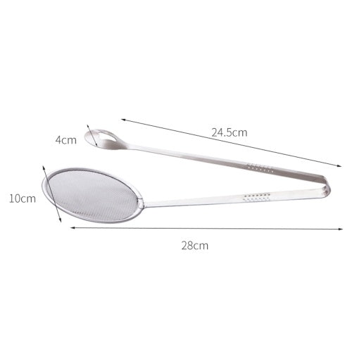 2-in-1 Kitchen Stainless Steel Colander Spoon