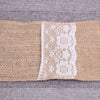 Natural Burlap Lace Tableware Bags Utensil Holders Knifes Forks Bag Party Bridal Shower Wedding Cutlery Pouch