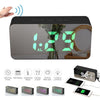 Digital Colorful RGB LED Mirror Alarm Clock