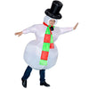 Adults Snowman Inflatable Costume Prop Blow Up Inflatable Fancy Dress