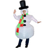 Adults Snowman Inflatable Costume Prop Blow Up Inflatable Fancy Dress