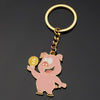 Fashion Simple Pig Key Ring