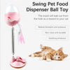 Pet Cat Treat Food Dispenser Ball Toy Interactive Treact Active Toys Activity Activit