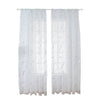 Sheer Curtains Marble Print Window Screen Curtains