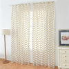 Sheer Curtains Lantern Print Window Screen Curtains