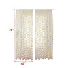 Sheer Curtains Lantern Print Window Screen Curtains