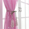 Sheer Curtains Little Star Print Window Screen Curtains