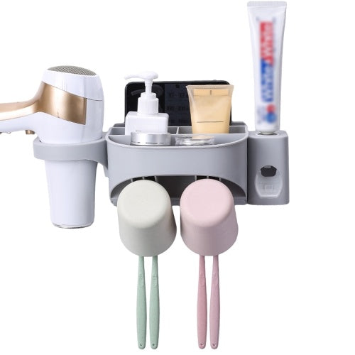 Multi-functional Wall-mounted Toothbrush Holder