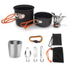 Camping Cookware Set Campfire Cooking Utensils Folding Cookset