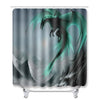 Flying Dragon Printed Pattern Bathroom Shower Curtain