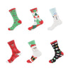 Christmas Cotton Socks Santa Snowman Snowflake Sock for Mens and Women