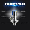 G1/2 Triangle Valve Stainless Steel Water Sink Bathroom Toilet Kitchen Shower Plumbing Angle Valve Faucet Water Valve Shut Off Quick Opening Water Stop Valve