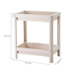 2-Tier Hollow Frame Plastic Storage Rack