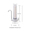 Countertop Water Filter Faucet Water Filter with Ceramic Cartridge Water Tap Filtration System for Hard Water Reduces Lead Fluoride Chlorine Easy Installation Water Purifier for Home Kitchen Bathroom