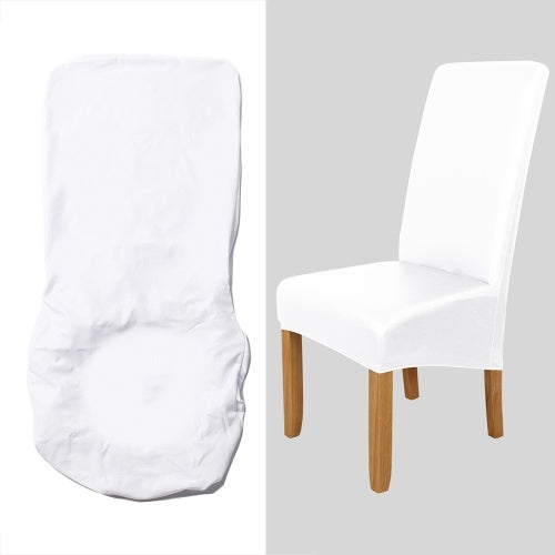Dining Chair Slipcover, High Stretch Removable Chair Cover Washable PU Leather Waterproof Chair Seat Protector Cover for Home Party Hotel Wedding Ceremony