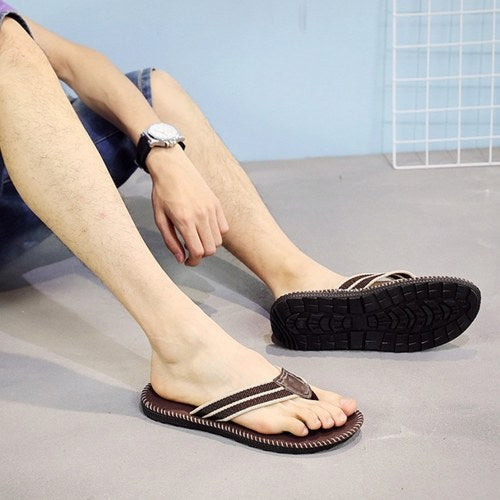 Men's Sandals Flip-Flop Slipper Shoes Anti-Slip EVA Flip Flops Flat Shoes with Comfortable Footbed for Outdoor Indoor Home Beach Sea