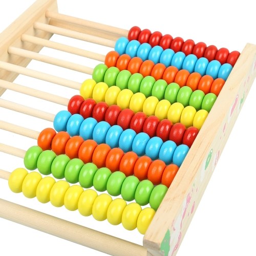 Wooden Abacus Frame Kids Educational Counting Toy for Kids Learning Math Preschool Beads Math Tool Games Student Counting Frame