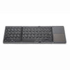 Foldable BT Wireless Keyboard Pocket Size Portable Mini BT Wireless Keyboard with Touchpad for Android, Windows, PC, Tablet