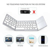 Foldable BT Wireless Keyboard Pocket Size Portable Mini BT Wireless Keyboard with Touchpad for Android, Windows, PC, Tablet