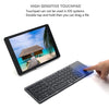 Foldable BT Wireless Keyboard Pocket Size Portable Mini BT Wireless Keyboard with Touchpad for Android, Windows, PC, Tablet