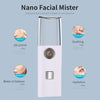 Nano Facial Mister 30mL Face Humidifier Portable Cool Mist Facial Steamer SPA Moisturizing Hydrating Sprayer USB Rechargeable Handy Mist Sprayer