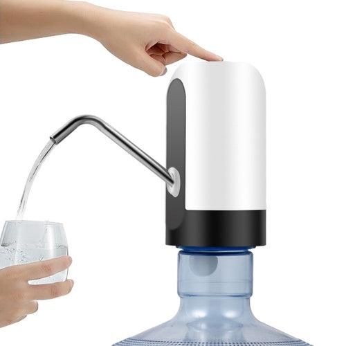 Water Bottle Dispenser Pump 5 Gallon Bottle Automatic Electric Drinking Water Jug Pump Waterproof USB Charging Water Dispensing Pump for Home Office Kitchen Camping Outdoor