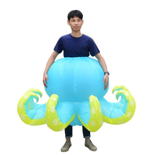 Inflatable Octopus Costume Blow Up Cosplay Costumes Inflatable Fancy Dress for Halloween Party Stage Performance