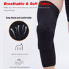 2PCS Knee Brace for Men & Women Protective Knee Compression Sleeve Support with Anti-Slip Silicone for Running Volleyball Basketball Weightlifting Sports Workout