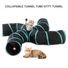 Indoor Cat Tunnel 4 Way Pet Play Tunnel Collapsible Tunnel Tube