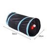 Indoor Cat Tunnel 1 Way Pet Play Tunnel Collapsible Tunnel Tube Kitty Tunnel Peek Hole Toy Pet Toys for Cats Puppies Rabbits, 50cm