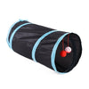 Indoor Cat Tunnel 1 Way Pet Play Tunnel Collapsible Tunnel Tube Kitty Tunnel Peek Hole Toy Pet Toys for Cats Puppies Rabbits, 50cm